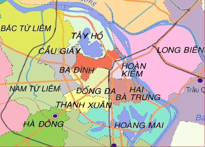 Térkép ha dong kerület hanoi