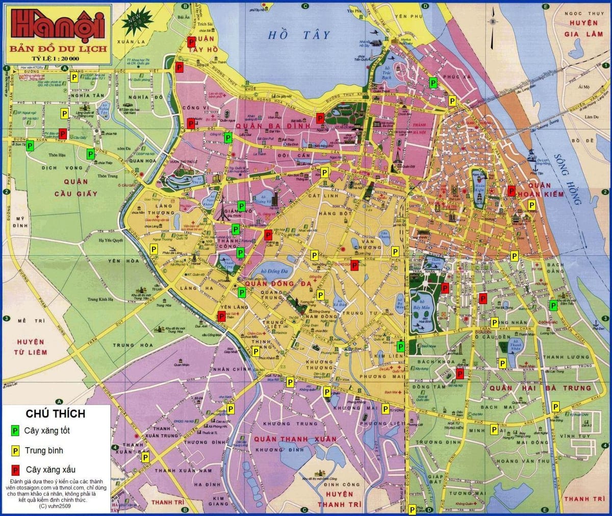 hanoi a térképen