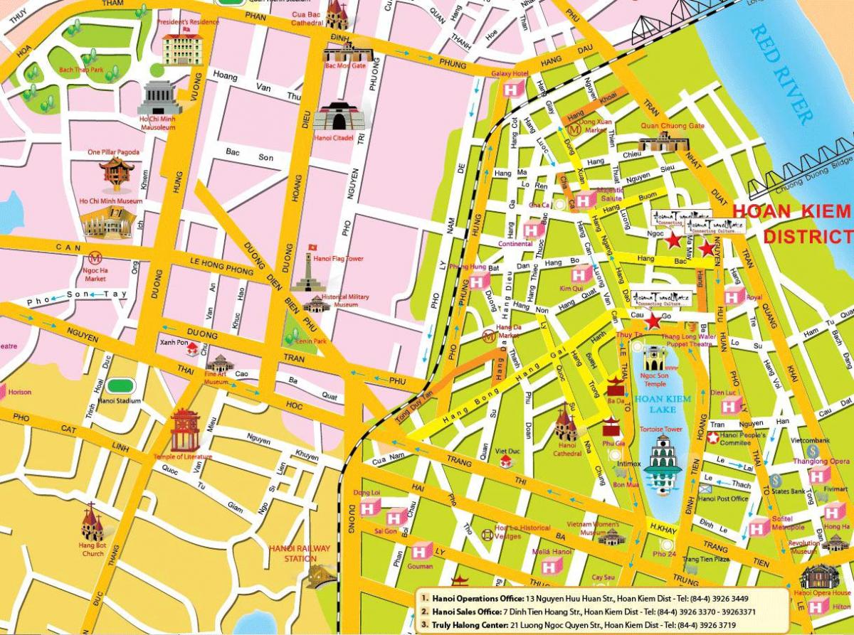 hanoi old quarter turista térkép