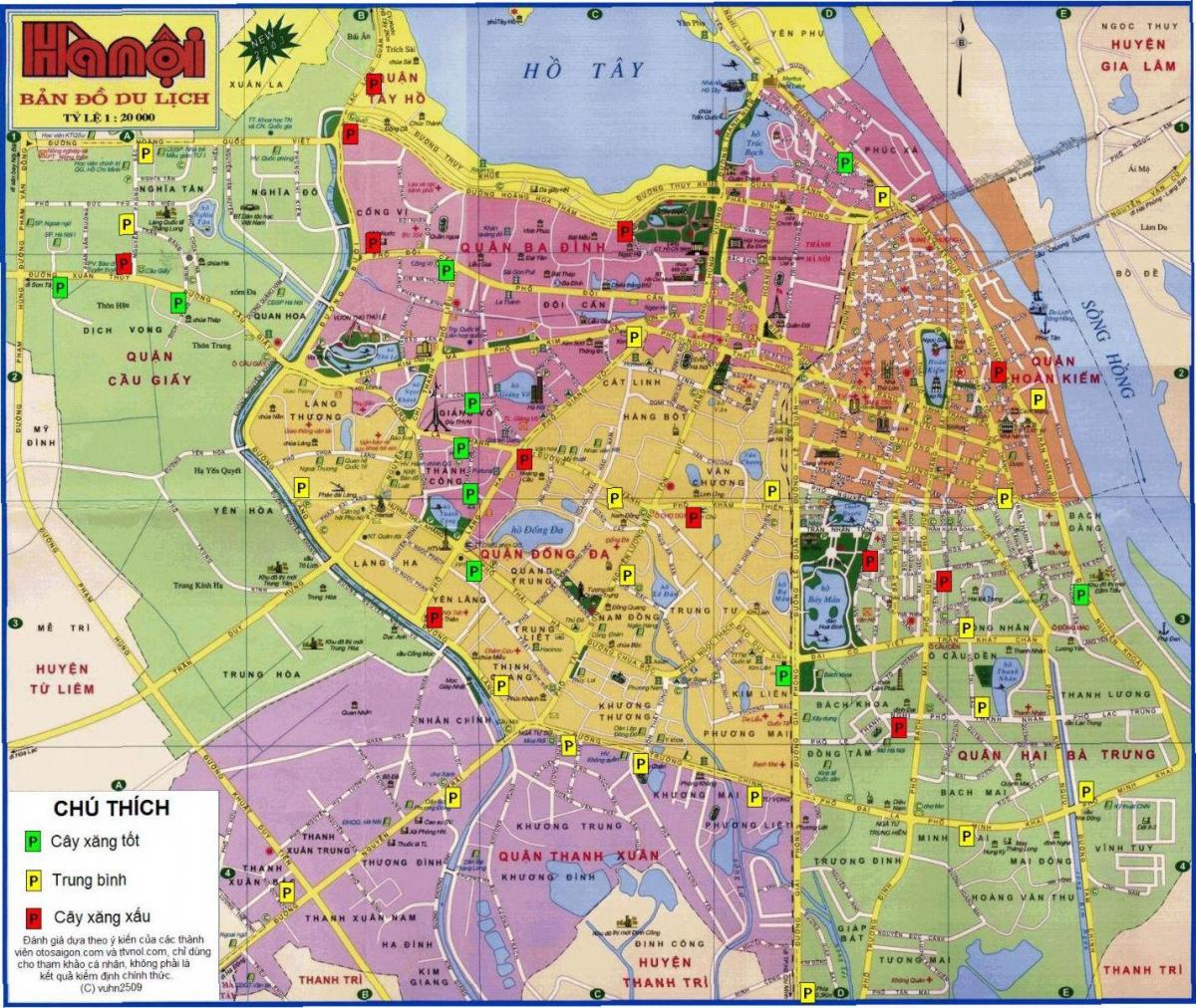 térkép hanoi