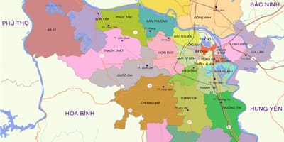 Térkép hanoi kerület