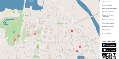 Térkép hanoi utcai élelmiszer